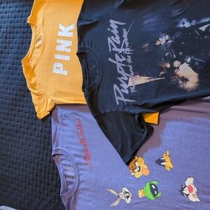 T-shirt Bundle. PINK. Prince. Looney Tunes.
